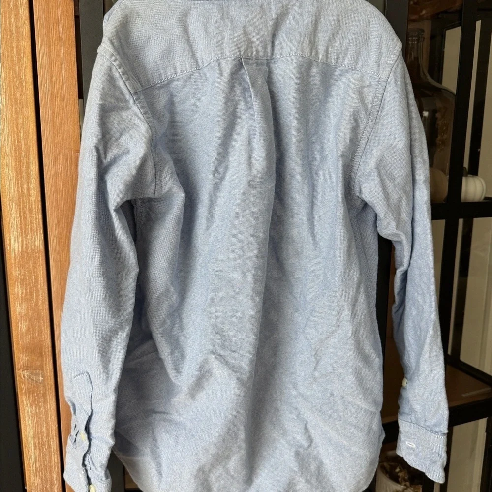 Ralph Lauren boys button down shirt oxford chambray cotton long sleeve polo pony